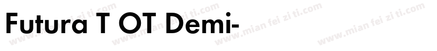 Futura T OT Demi字体转换